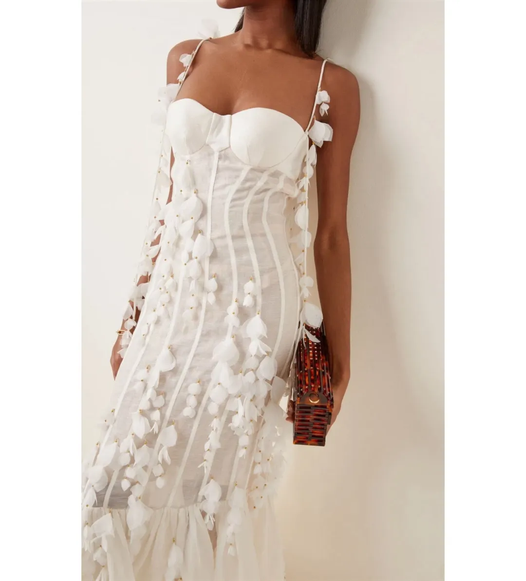 Zimmermann Botanica Petal Gown White Size 1/AU 10 for rent on The Volte - main image