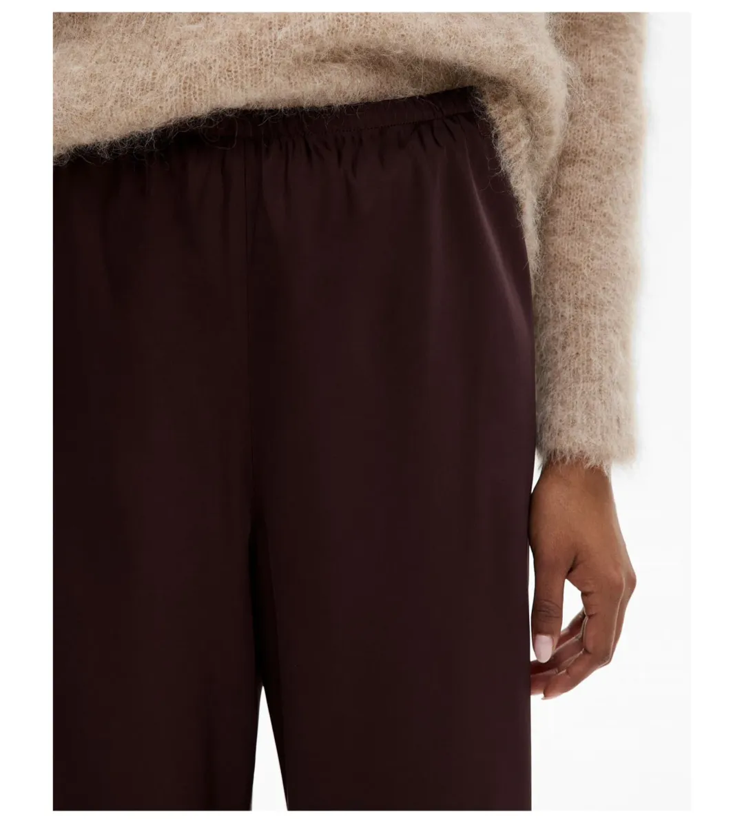 Witchery Bias Pull On Pant in Espresso for rent on The Volte - main image