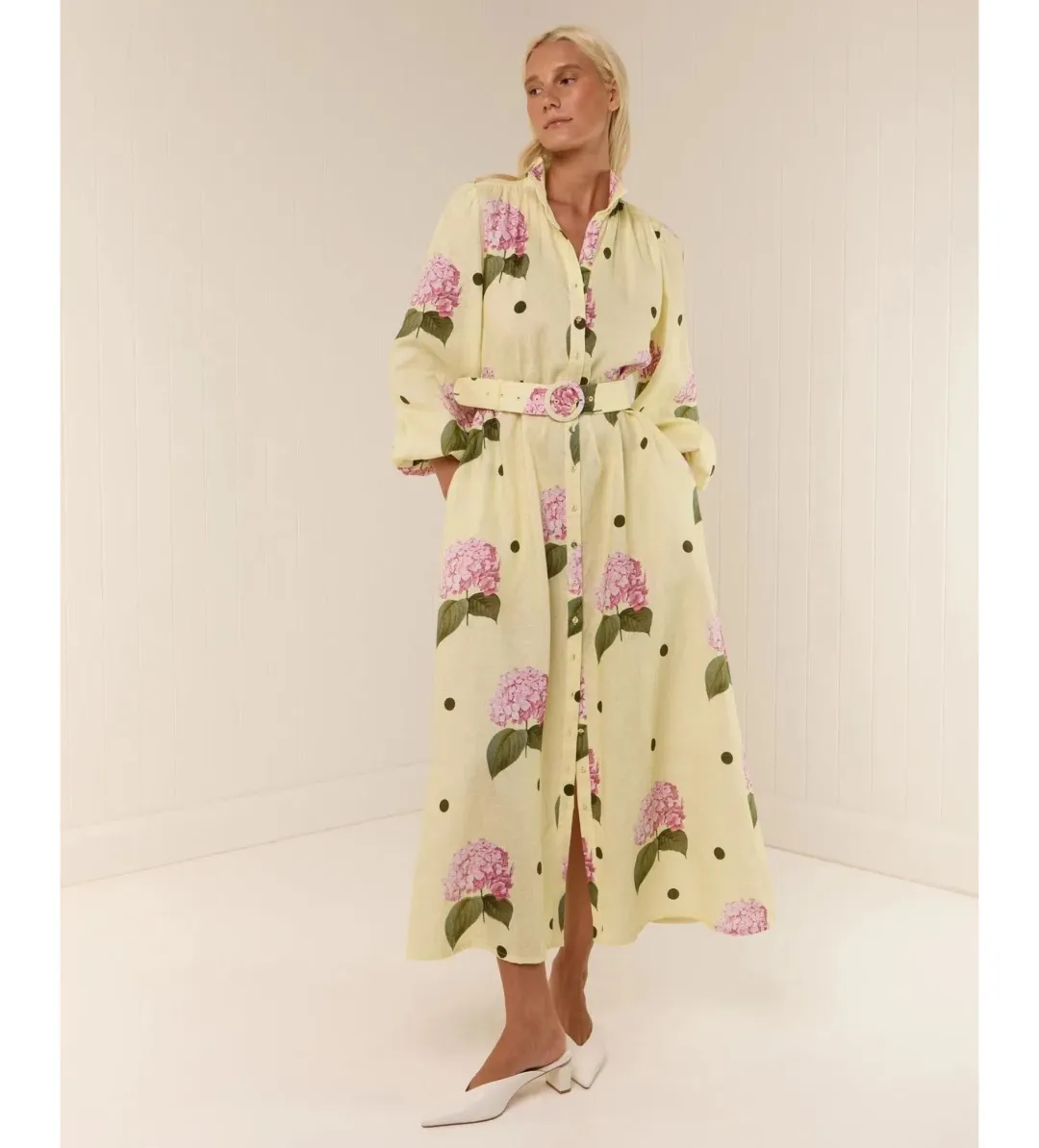 Palm Noosa Noddy Maxi Dress Portofino Polka Dot Size AU 12 for rent on The Volte - main image