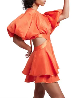 Aje Gracious Mini Cut Out Dress in Orange Size 6 for rent on The Volte - image 3