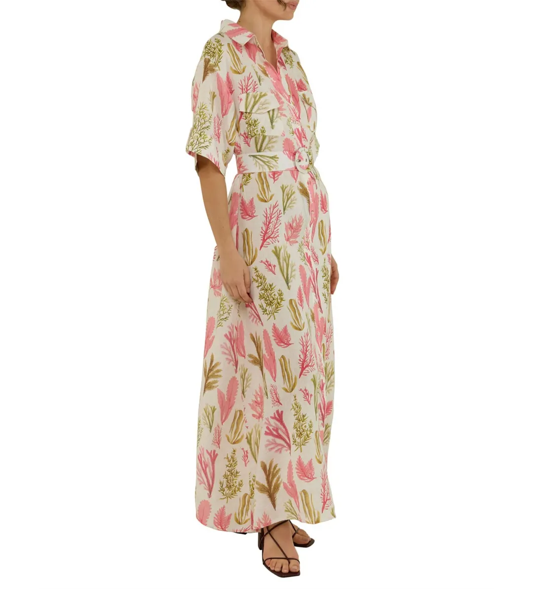 Palm Noosa Momento Dress in Sea Garden Print Size AU 6 for rent on The Volte - main image