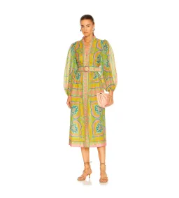 Zimmermann Estelle Buttoned Midi Dress Size 10 for rent on The Volte - image 3