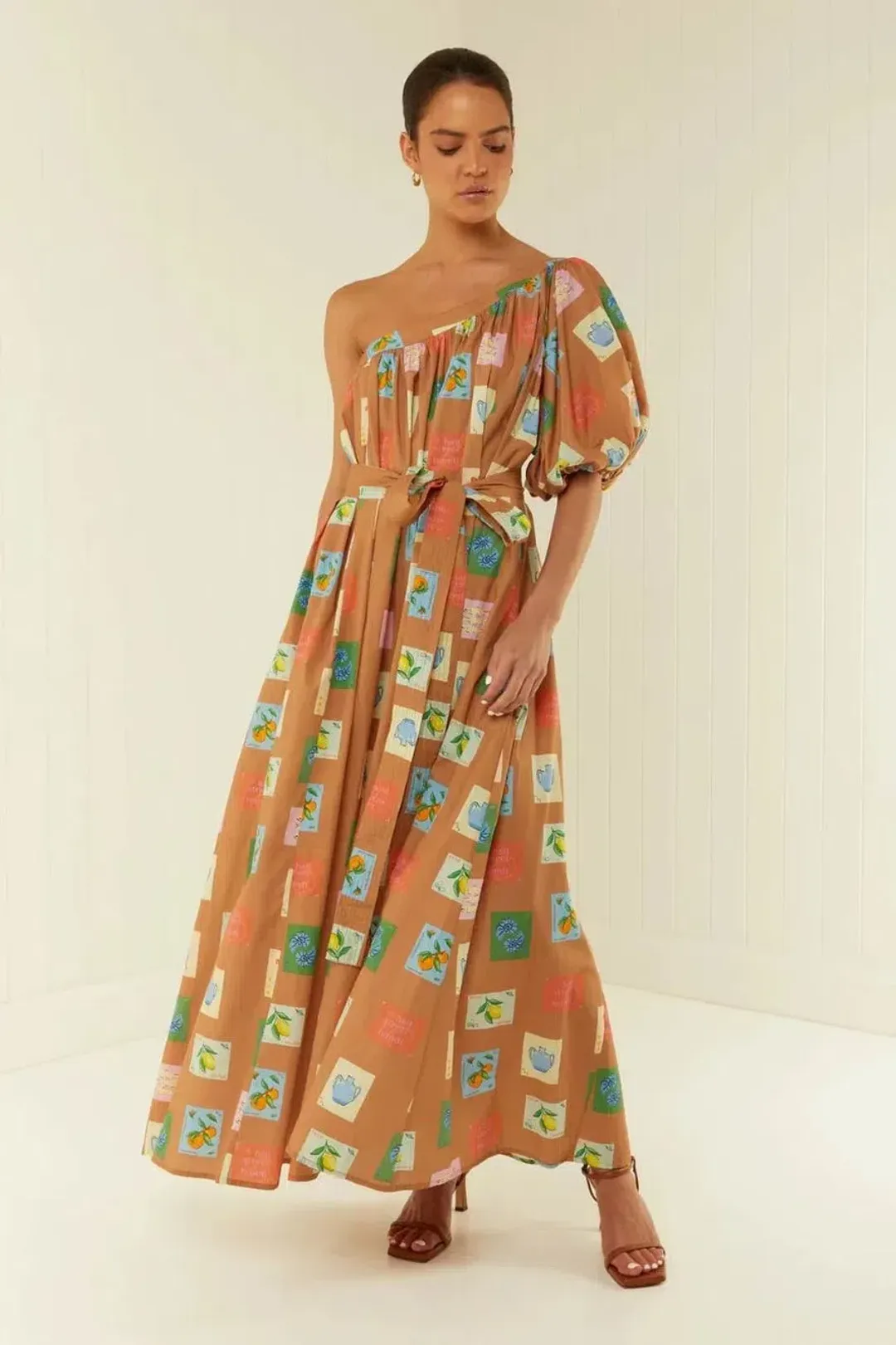 Palm Noosa Lotus Maxi Dress Multi Size 10 for rent on The Volte - main image