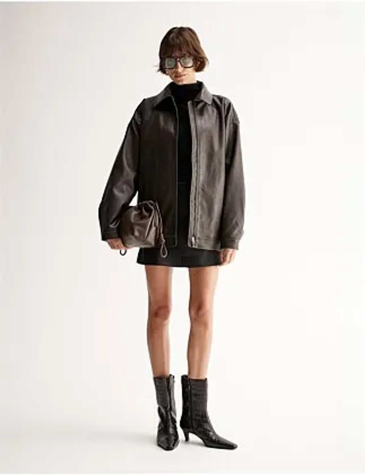 Elka Collective Melton Jacket Chocolate Size 8/S for rent on The Volte - main image