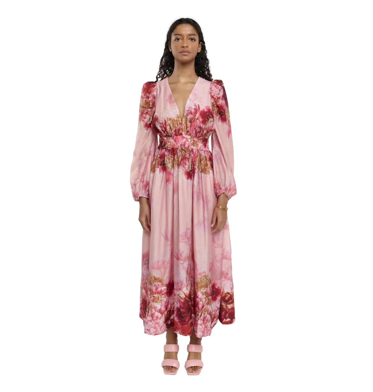 Sheike Swan Lake Midi Dress Pink Size 8 for rent on The Volte - main image
