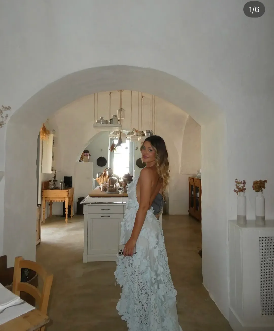 Zimmermann Natura Lasercut Halter Maxi Dress in Mint Size 0 / AU 8 for rent on The Volte - main image