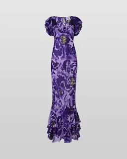 Rat And Boa Lucille Maxi Dress Blue Iris Orchid Size 16 for rent on The Volte - image 5