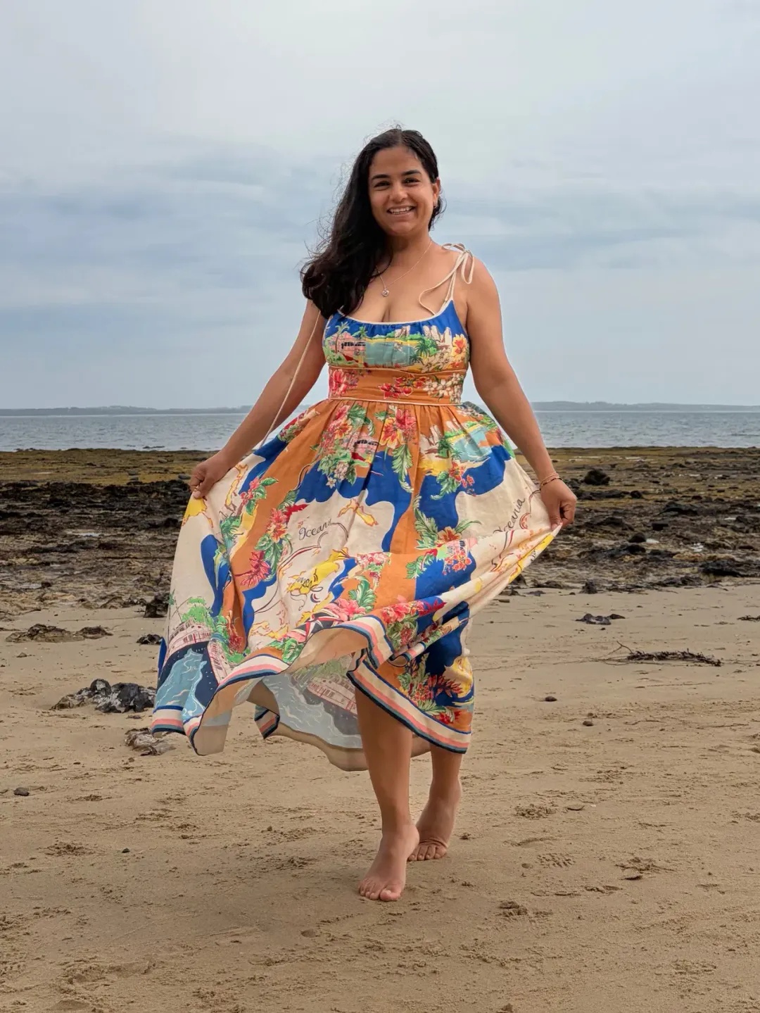 Zimmermann Alight Picnic Midi Dress Print Size 3 / AU 14 for rent on The Volte - main image