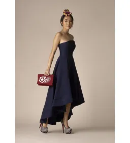 C/MEO Collective We Woke Up Strapless High-Low Midi Dress Navy Size XS AU 6 for rent on The Volte - image 2