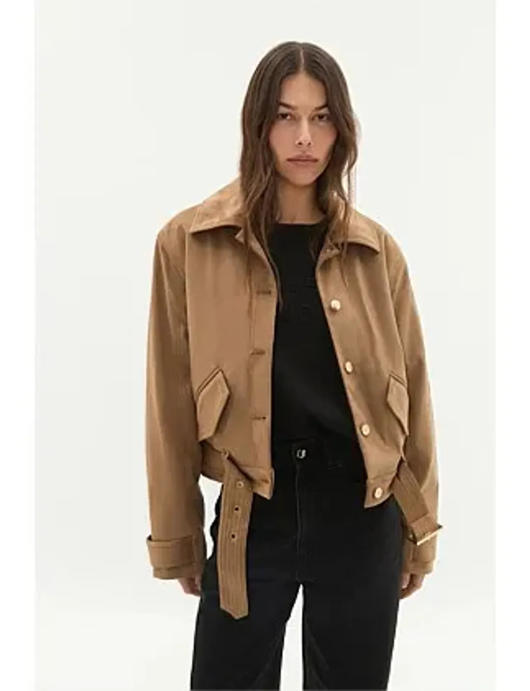 Calyx Vegan Suede Jacket for rent on The Volte - main image