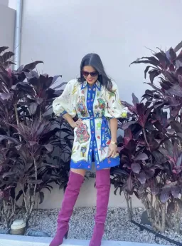 Alemais Players Mini Dress Print Size 8 for rent on The Volte - image 2