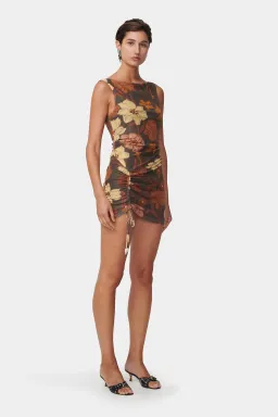Hansen and Gretel Alba Mini Dress Moss Floral Size AU 6 for rent on The Volte - image 5