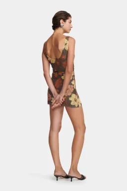 Hansen and Gretel Alba Mini Dress Moss Floral Size AU 6 for rent on The Volte - image 4