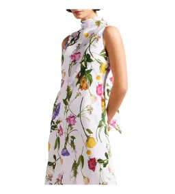 Ted Baker Addilin Cowl Neck Slip Midi Dress White Floral Size 2 AU 10 for rent on The Volte - image 3