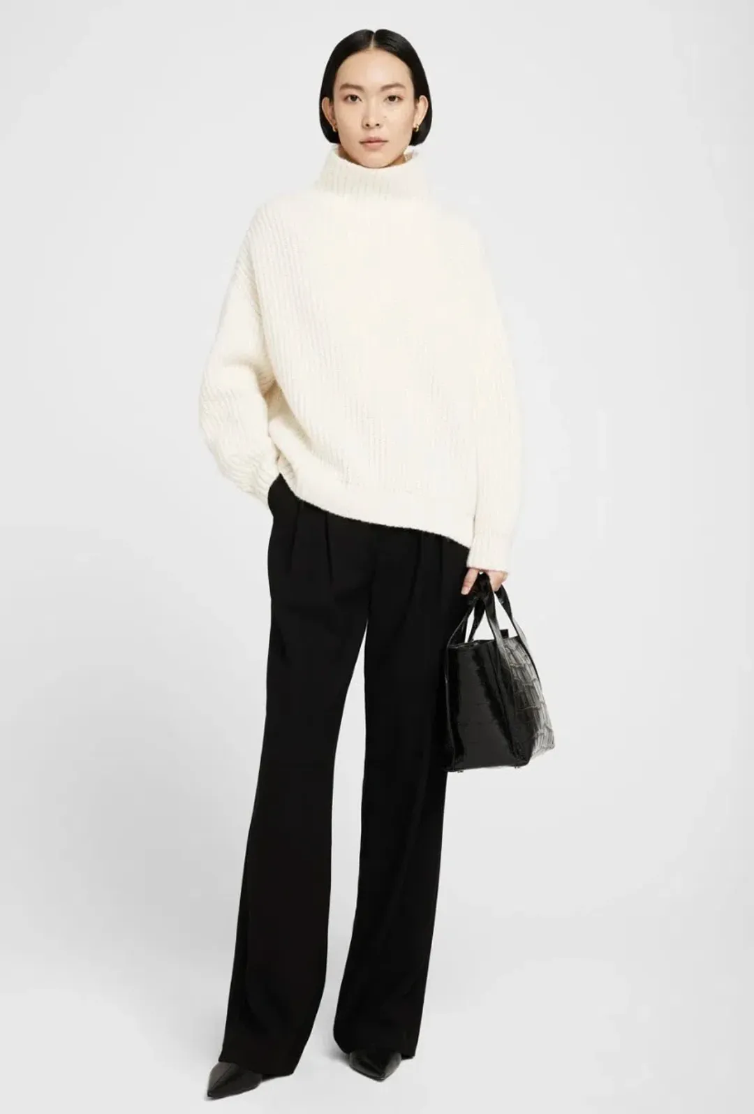 Anine Bing Sydney Sweater in Cream Size XS / AU 8 for rent on The Volte - main image