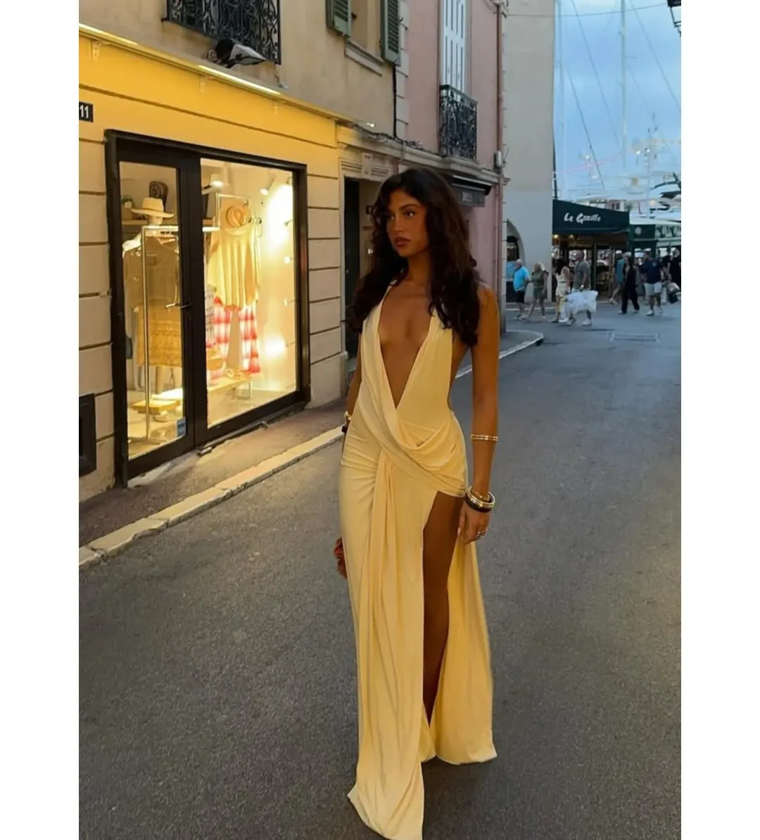 Natalie Rolt Winona Gown in Lemon Size 1 / AU 8-10 for rent on The Volte - main image