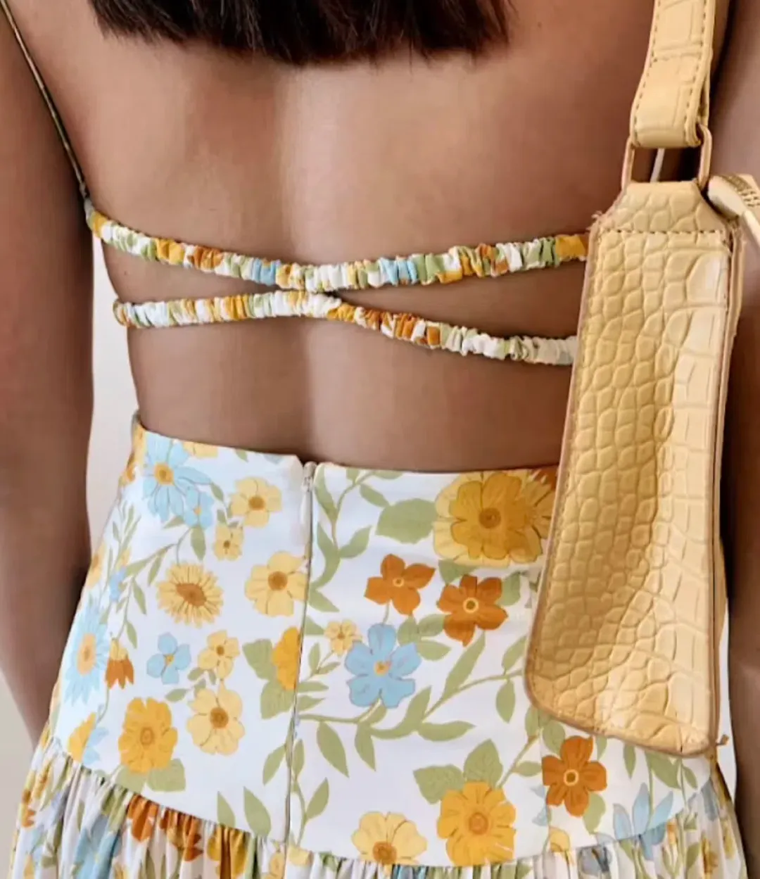 Bec & Bridge Cali Sun Top & Skirt Set Maxi Size AU 6 for rent on The Volte - main image