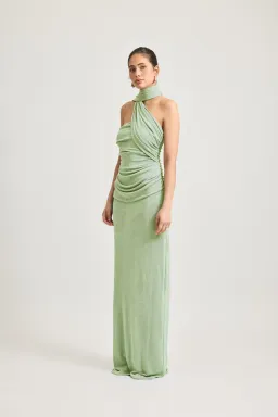 Tojha Iesha Dress Matcha Green Maxi Size AU 6 for rent on The Volte - image 2