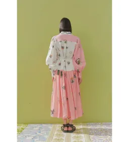 Alemais Cleo Patchwork Midi Shirtdress Multi Print Size AU 12  for rent on The Volte - image 3