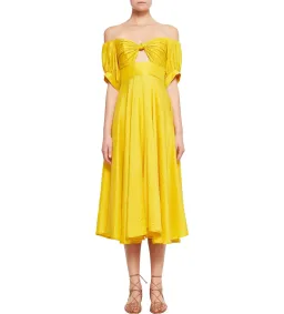 Kit X Unearthed Knot Midi Dress Jackfruit Size 12 for rent on The Volte - image 1