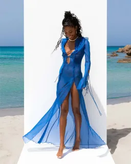 Rat & Boa Farretti Maxi Dress Blue Size XS / AU 6 for rent on The Volte - image 1