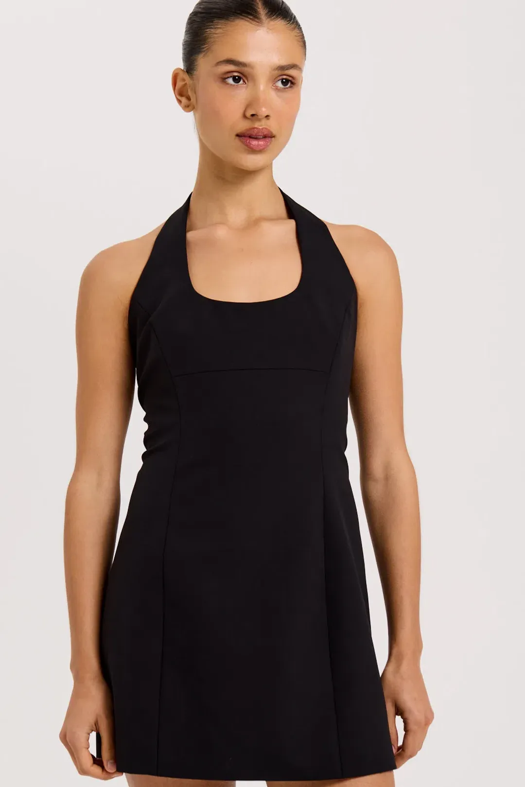 Henne Cora Mini Dress Black Size 8 for rent on The Volte - main image