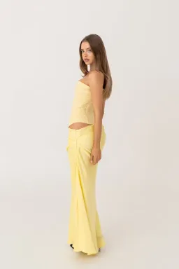HNTR The Label Huxley Maxi Gown Lemon Size 6 for rent on The Volte - image 6