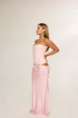 HNTR The Label Huxley Maxi Gown Baby Pink Size 8 for rent on The Volte - image 3