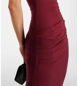 Entire Studios Pillar Ruched Gown in Red Size 6 for rent on The Volte - image 4