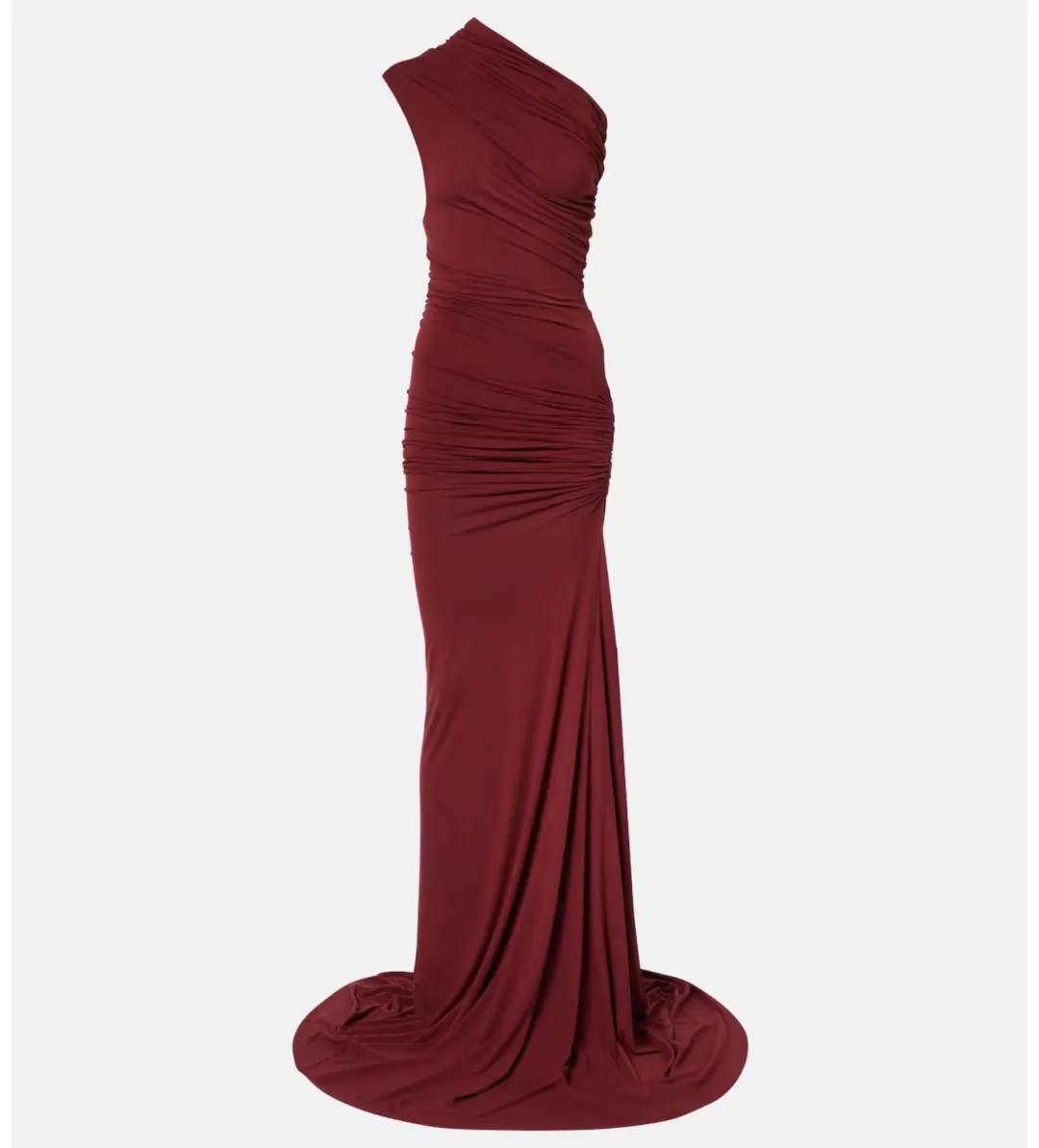 Entire Studios Pillar Ruched Gown in Red Size 6 for rent on The Volte - main image