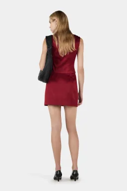 Hansen and Gretel Cynthia Mini Skirt Red Dahlia Size 8 for rent on The Volte - image 4