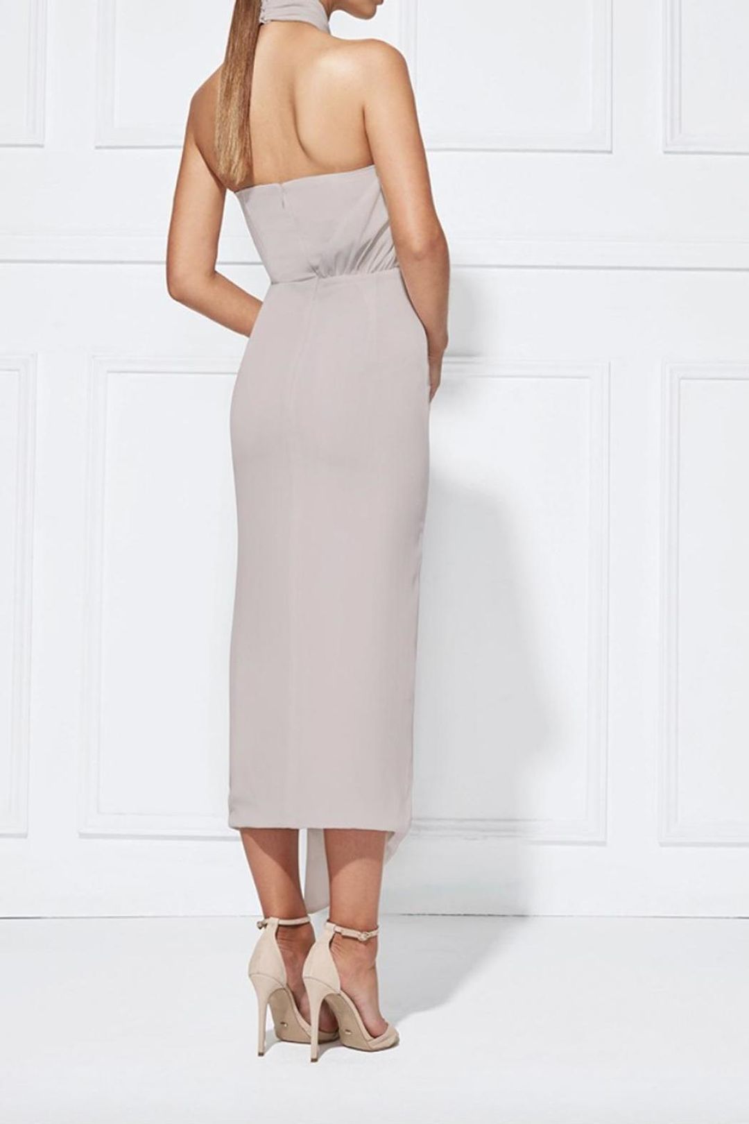 MISHA Trivata Dress Nude Size 6/XS for rent on The Volte - main image