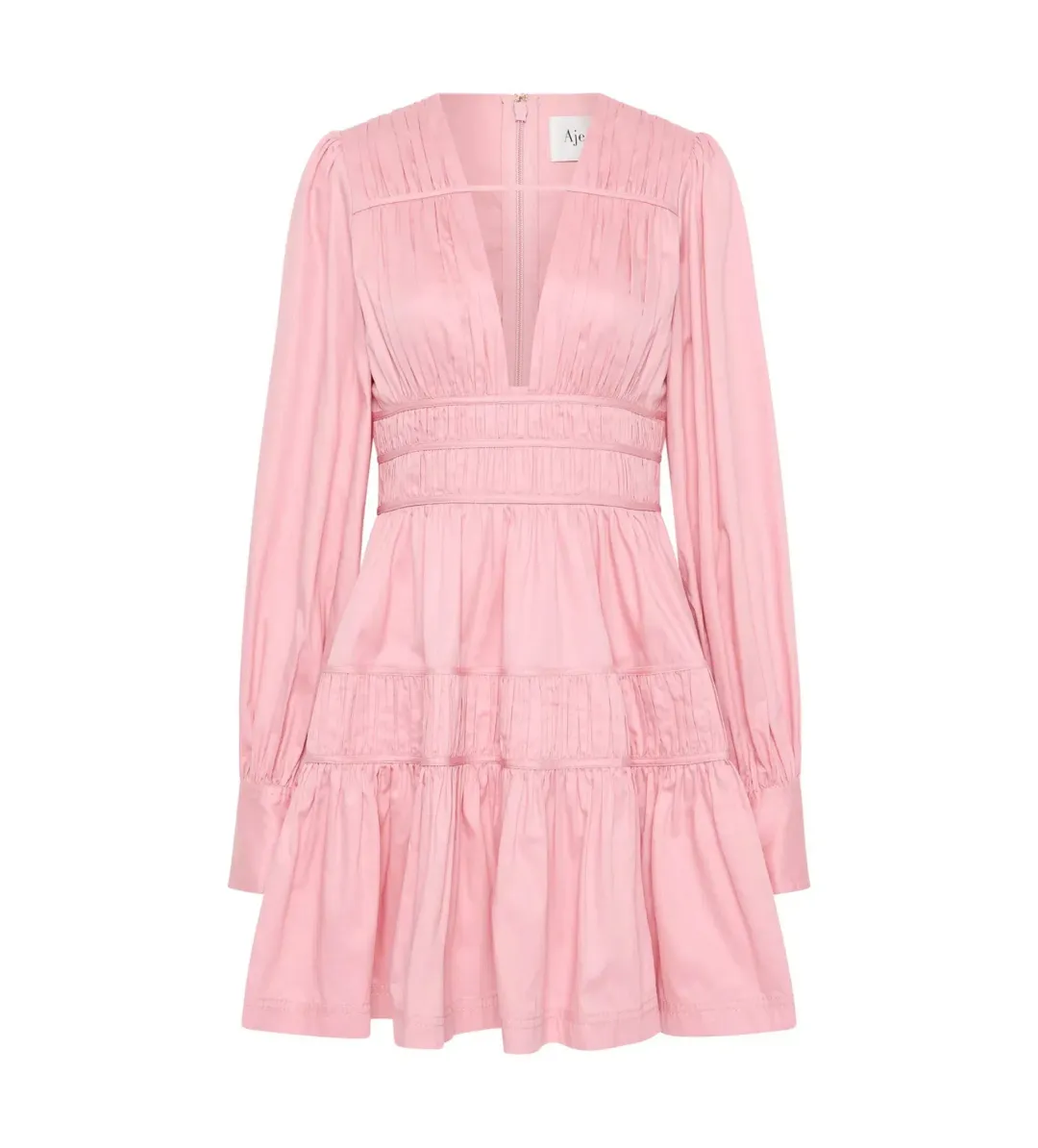 Aje Fallingwater Gathered Mini in Pink Size S / AU 8 for rent on The Volte - main image