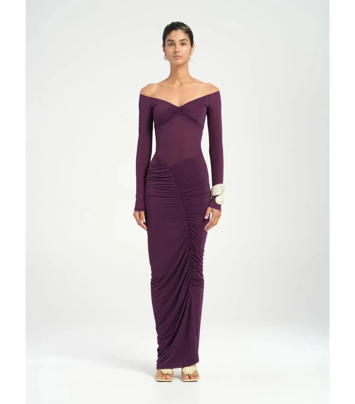 Benni Wilma Maxi Dress Deep Purple Size AU 10 for rent on The Volte - main image