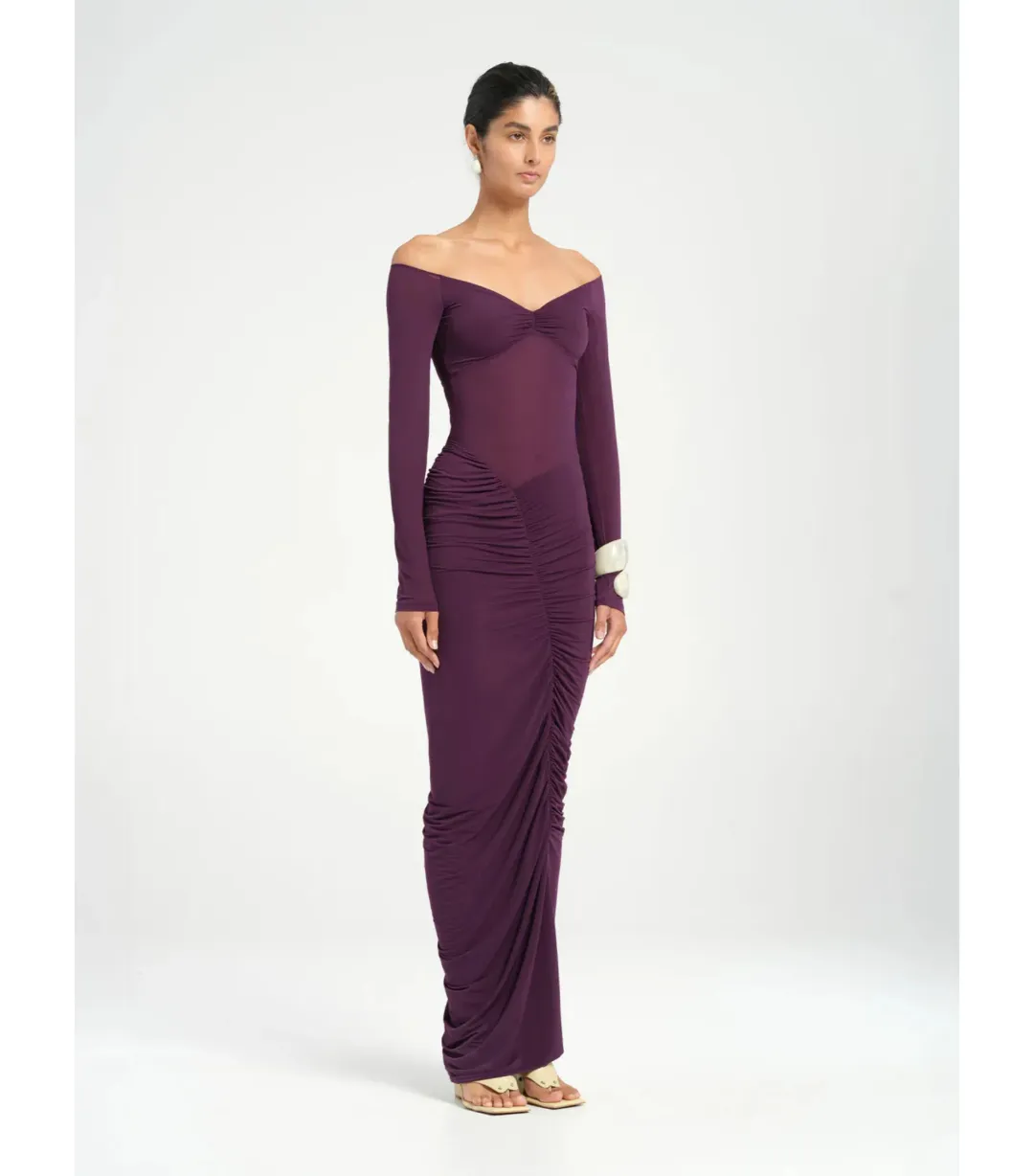 Benni Wilma Maxi Dress Deep Purple Size AU 10 for rent on The Volte - main image
