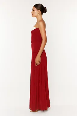 She is OLLÁ Nicolette Maxi Dress in Raspberry Size 6 for rent on The Volte - image 2