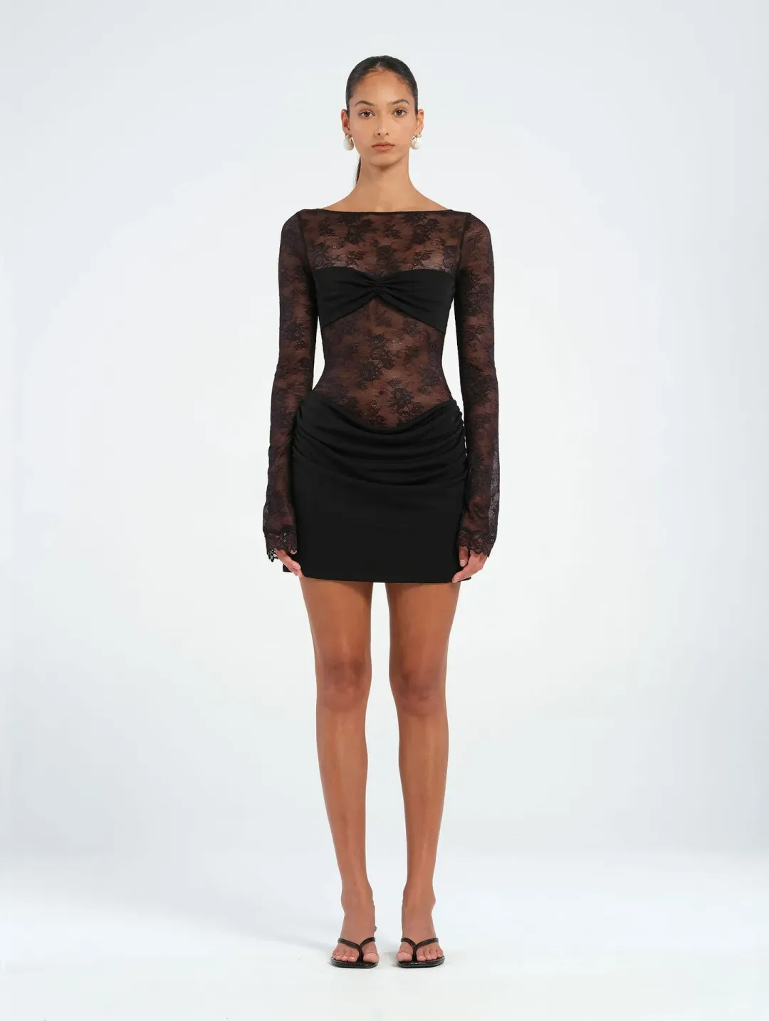 Benni Oskar Mini Dress Black Size S / AU 8 for rent on The Volte - main image
