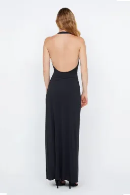 Bec And Bridge Tillie Drape Maxi Dress In Black Size 6  / XS for rent on The Volte - image 4
