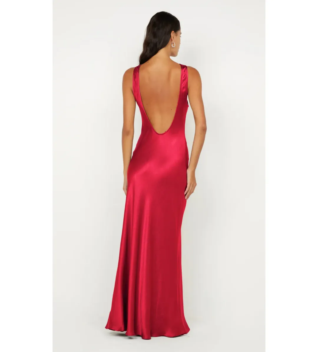 Bec and Bridge Elisia Twist Maxi Dress in Strawberry in Size S/AU 8 for rent on The Volte - main image