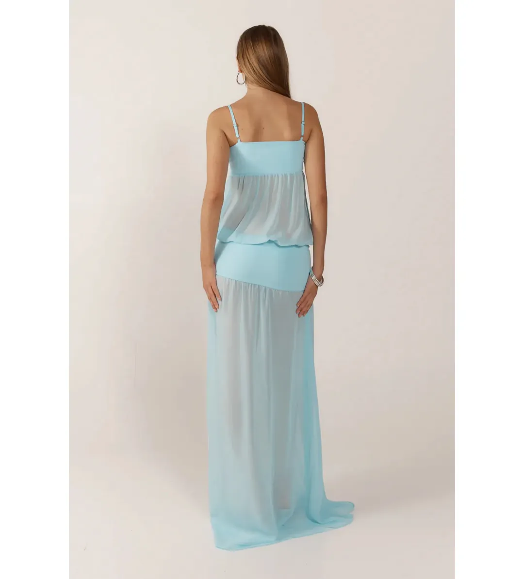 Ance Gria Romeo Gown Aqua Size 8 for rent on The Volte - main image