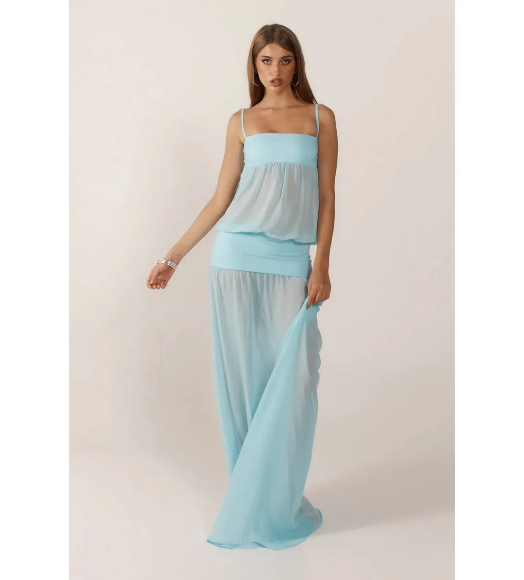 Ance Gria Romeo Gown Aqua Size 8 for rent on The Volte - main image