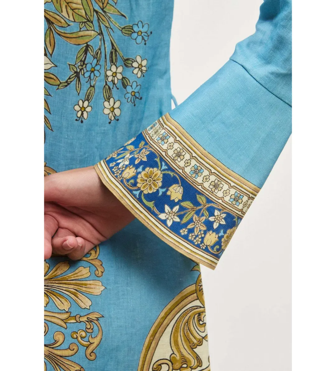 Alemais Cassie Mini Dress Blue Floral Size AU 12 for rent on The Volte - main image