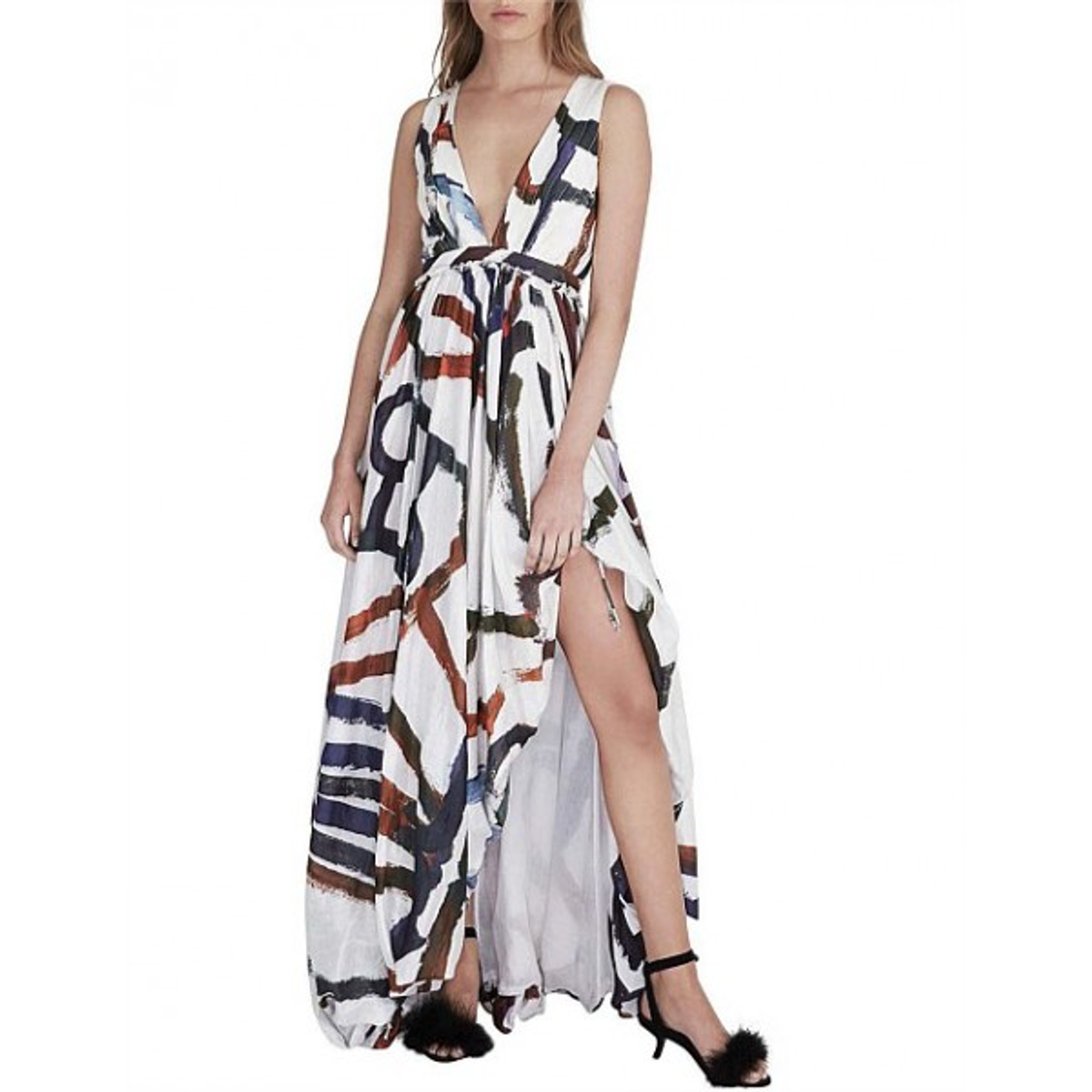 Aje Awelye Belize Maxi Dress Print Size 14 for rent on The Volte - main image