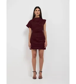 Sheike Paris Nights Mini Dress Burgundy Size AU 18 for rent on The Volte - image 1