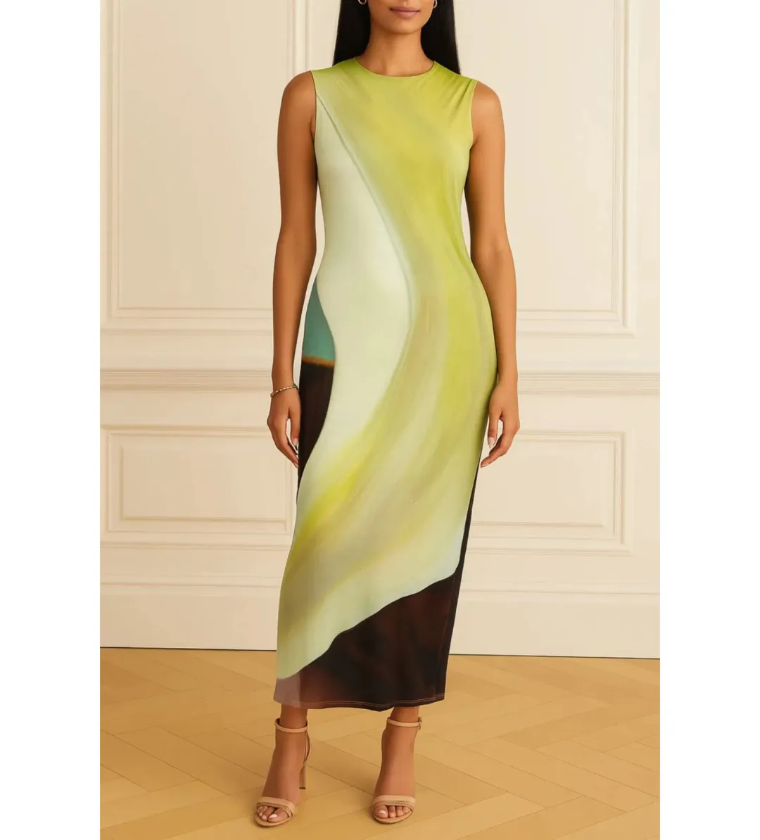 Sass & Bide Dissimulation Jersey Midi Dress Multi Size 8/XS for rent on The Volte - main image