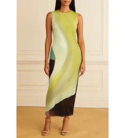 Sass & Bide Dissimulation Jersey Midi Dress Multi Size 8/XS for rent on The Volte - image 1