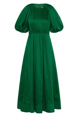 Aje Alma Midi Dress; Emerald Sapphire Size 14 for rent on The Volte - image 4