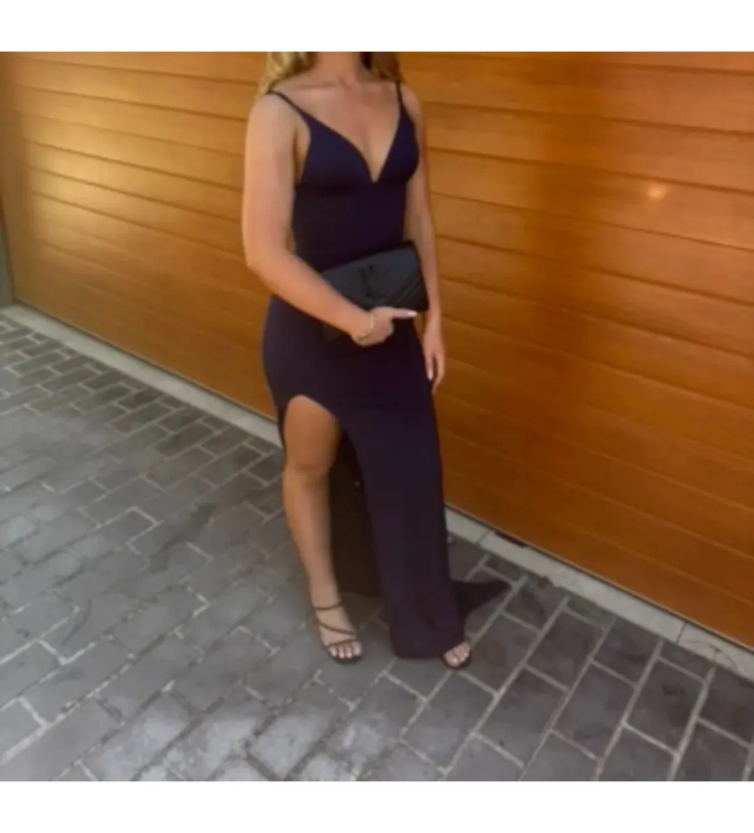 Amy Taylor Custom Gown Navy Custom Size 8/S for rent on The Volte - main image