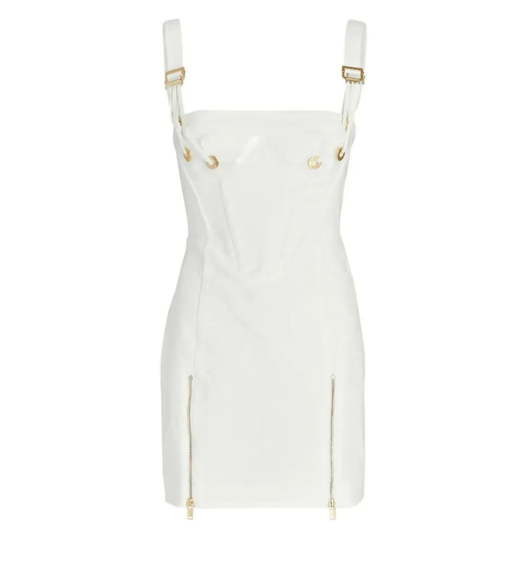 Dion Lee Fan Laced Mini Dress Ivory Size AU 4 for rent on The Volte - main image