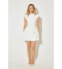 Odd Muse The Ultimate Muse Cap Sleeve Mini Dress White Size XS AU 6 for rent on The Volte - image 1